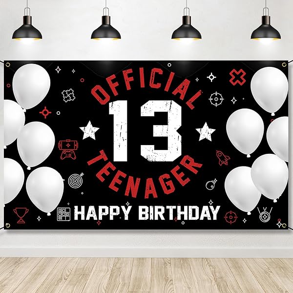Happy 64th Birthday Banner – Party-Deko Für Den 64. Geburtstag In Schwarz/Gold, 1,2x1,8 M