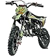 [New-Style] FRP OGM40 Kids Dirt Bike, 40CC 4-Stroke Dirt Bike For Kids, Gas Powered Off-Road Mini Bike with Front and Rear Disc Brake, Up to 20 Mph, Weight Support Up to 132 LBS（Green）