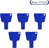 SUL Utility Meter Box Key Electric Gas Valve Triangle Socket Spanner 5 Pack Blue view 4