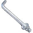Hard-to-Find Fastener 014973147501 Galvanized Anchor Bolts, Gray 3/4-10 x 10, Piece-10