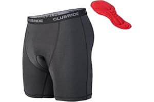Club Ride Men's Gunslinger 3D Trail to Town Chamois 8" - Padded Bike Shorts for Men - Soft Comfort Biking Underwear