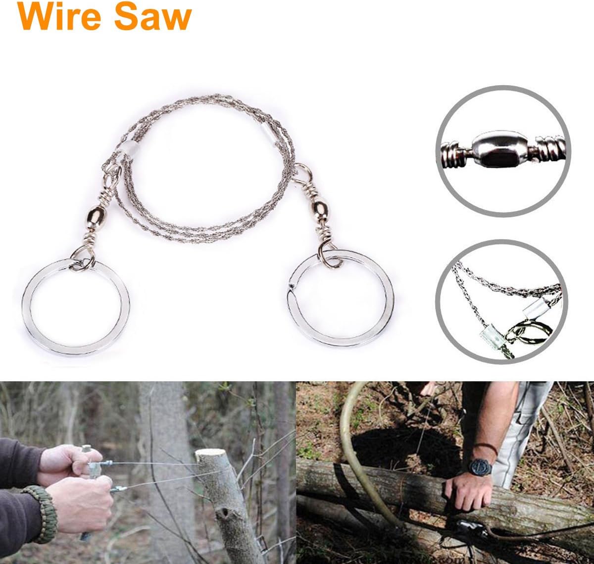 EMDMAK Survival Kit Outdoor Emergency Gear Kit for Camping Hiking Travelling or Adventures (Black) : Sports & Outdoors