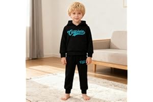 Toddler Baby Boy Clothes Set Long Sleeve 2 Piece Hoodie and Sweatpants Fall Winter Outfits for Boys 4-8T