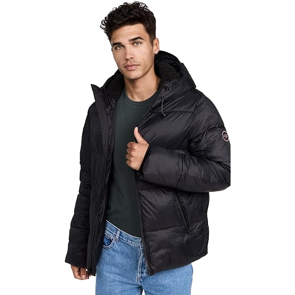 UGG Men's Ashbury Uggfluff Peacoat Jacket, Chestnut, S at