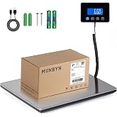 MUNBYN 660lb/1.8oz Shipping Scale, Digital Postal Scale for Packages | Hold &amp; Tare Function, Backlit LCD, Battery &amp; USB Cable Included, For Small Business, Luggage, Home Office