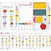 6 Pack Teacher Sticky Notes Set Valentines Teacher Appreciation Gifts Thank You for Helping Me Grow Blackboard Self-Stick Note Pads Valentines Teacher Gifts Writing Memo Pads for School Teachers
