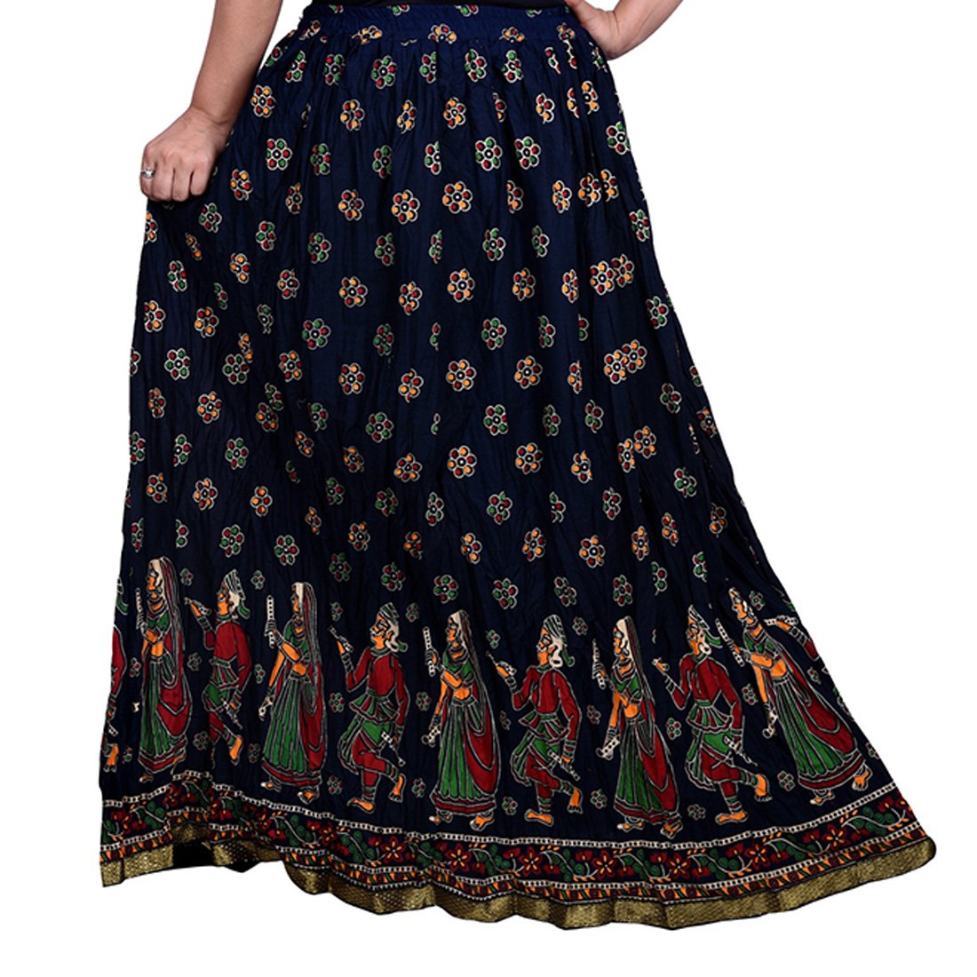 decot paradise women's a-line skirt (dl3139_black_free size)
