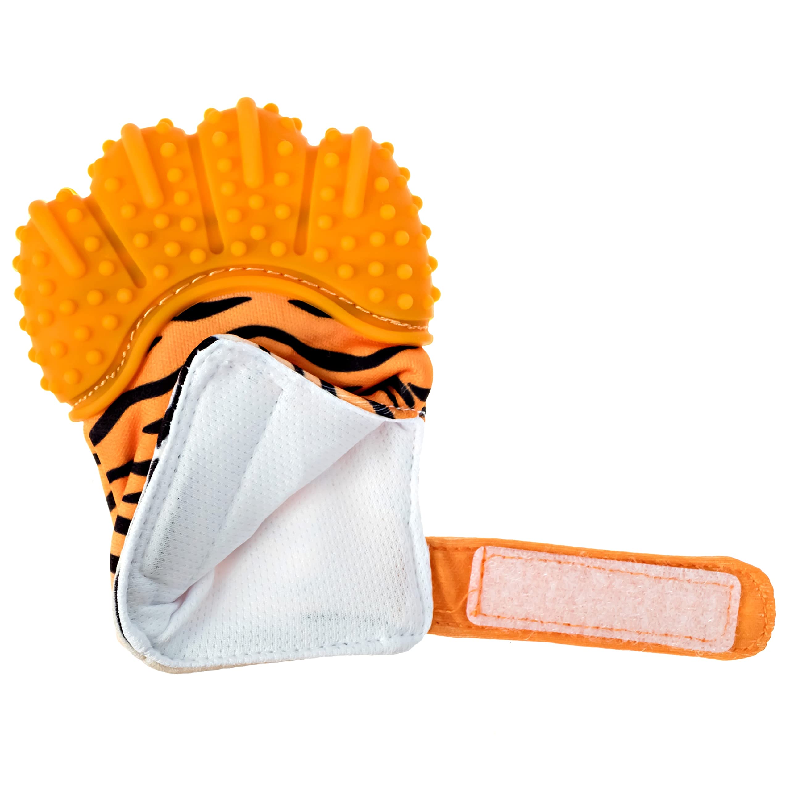 Teething Mitten | Orange Tiger Teething Paw