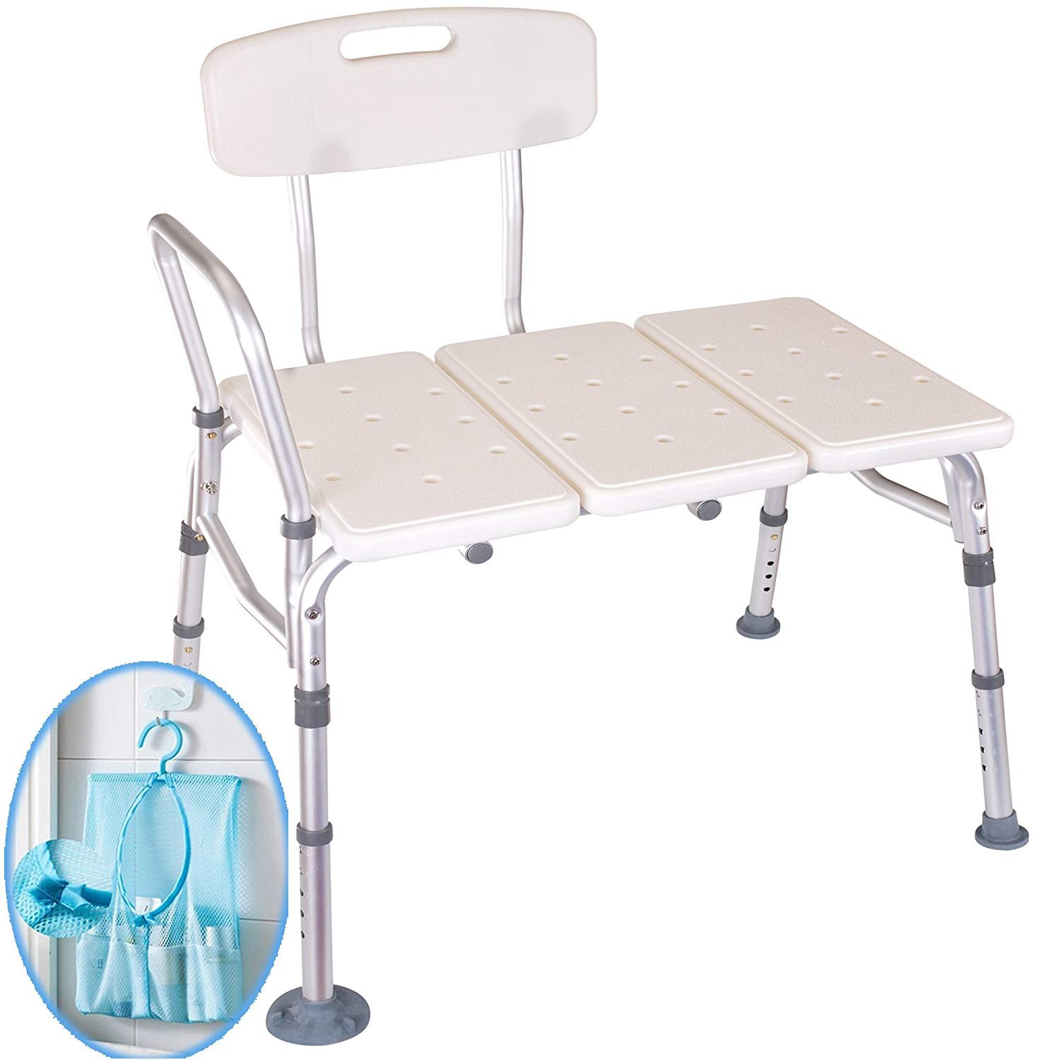 Medokare Shower Transfer Bench Seat Over Tub Transfer Bench Shower Chair For Elderly