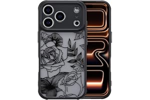 XIZYO for iPhone 17 Pro Max Case, Floral Rose Cute Phone Case for Women Girls Aesthetic Pattern Print Slim TPU Bumper Shockpr