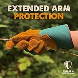 DIY Doctor 3 Pack Unisex Leather Heavy Duty Gardening Gloves Large view 7