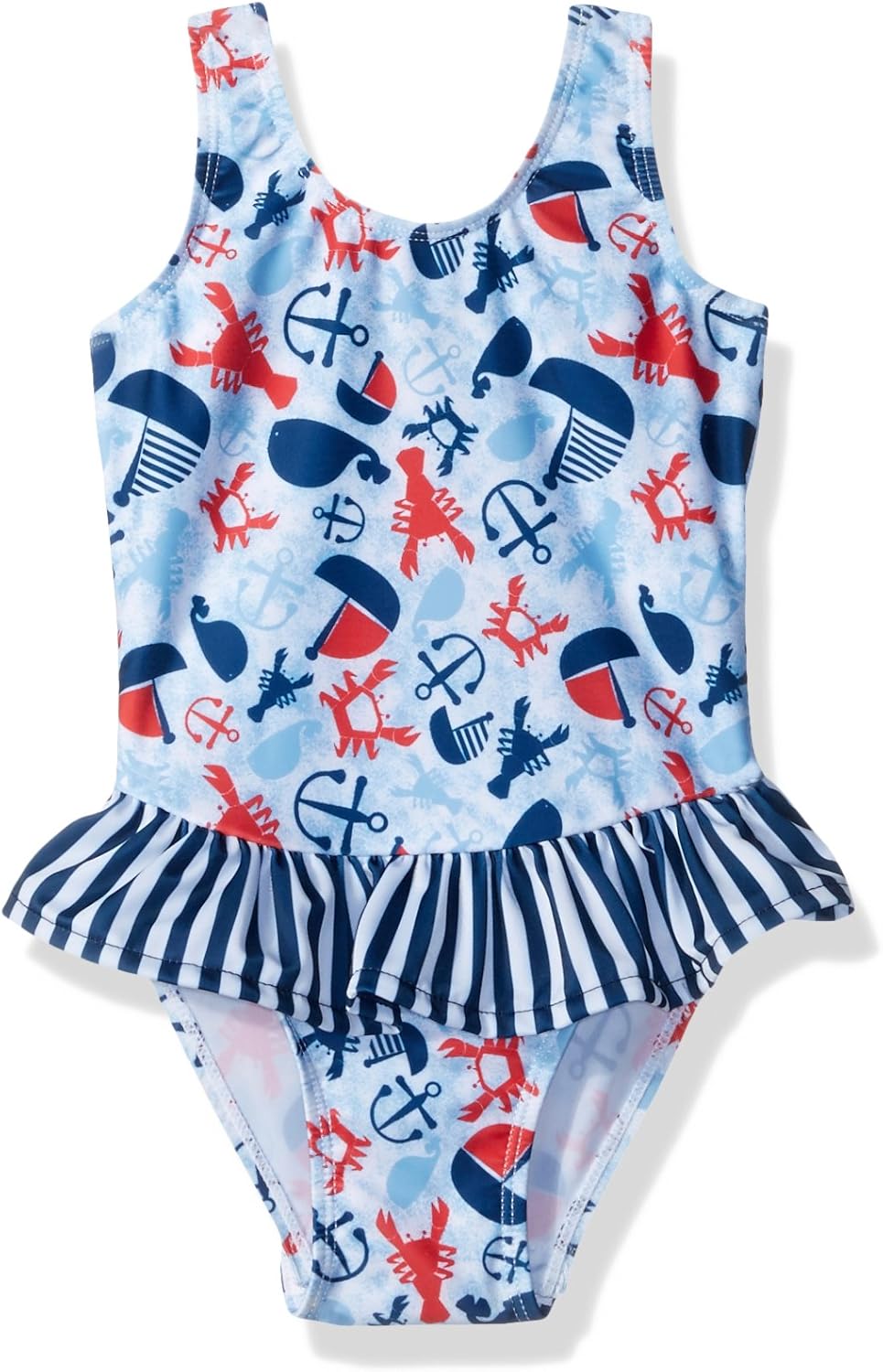 Flap Happy Girls' UPF 50+ Rio Infant Swimsuit with Snap
