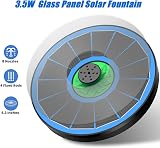 SZMP Solar Fountain Green Flower 3.5W 7 Nozzles Bird Bath Garden Pump view 3