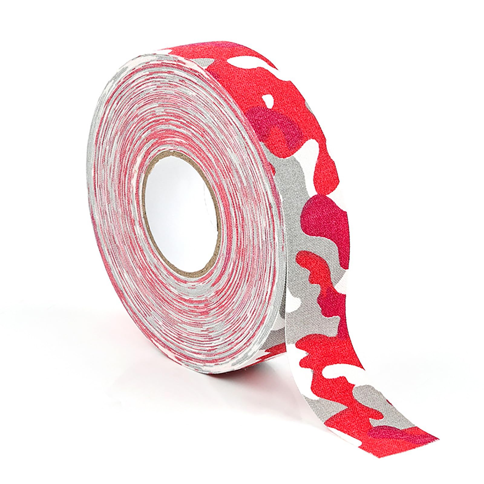Skyzone Hockey Stick Tape,Sports Ice Hockey Grip Tape Anti Slip Cloth Ice Hockey Tape for Badminton Grip,Ping pong Racket,Skipping Rope,Golf Pole,Tennis Squash Racquet 2.5cm*25m (Red Camouflage)