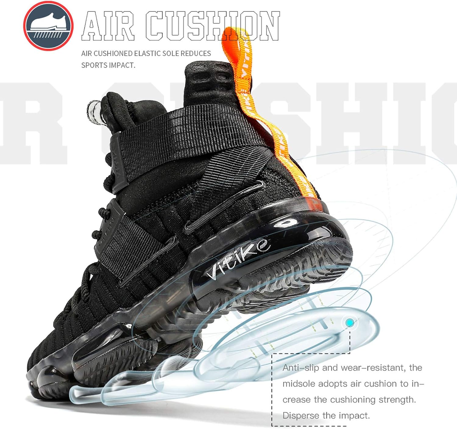  | ASHION Kid's Basketball Shoes Boys Sneakers Girls Trainers Comfort High Top Basketball Shoes for Boys(Little Kid/Big Kid) | Basketball
