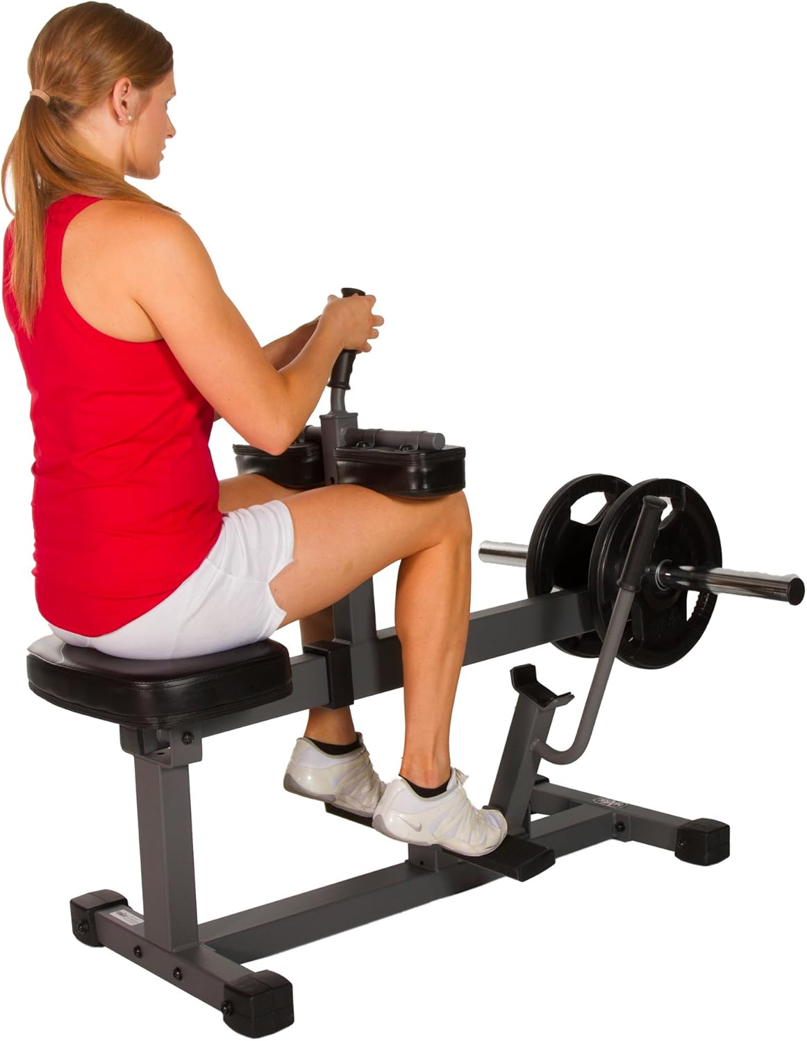Amazon.com: xmark sentado ternero elevar máquina xm-7613 (Gris o Blanco),  negro: Sports & Outdoors