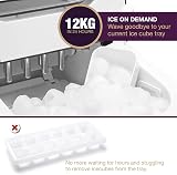 Andrew James 2.2L Ice Maker Machine Portable Countertop Ice Dispenser view 4