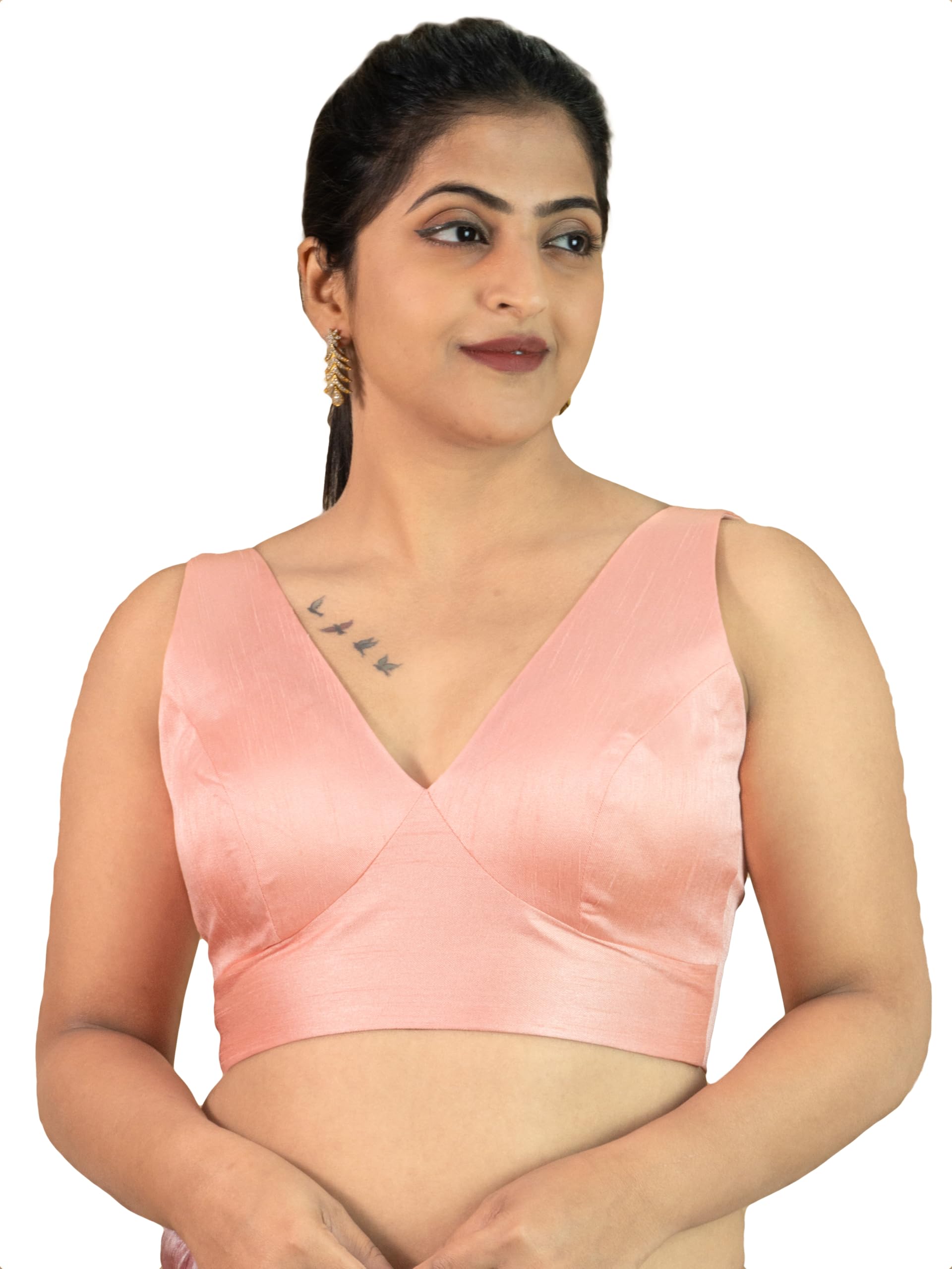 FIGURE'S DESIGNER Women's Dupion Raw Silk