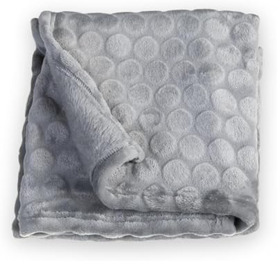 Clair de Lune Marshmallow Soft Baby Blanket 90 x 70 cm Grey
