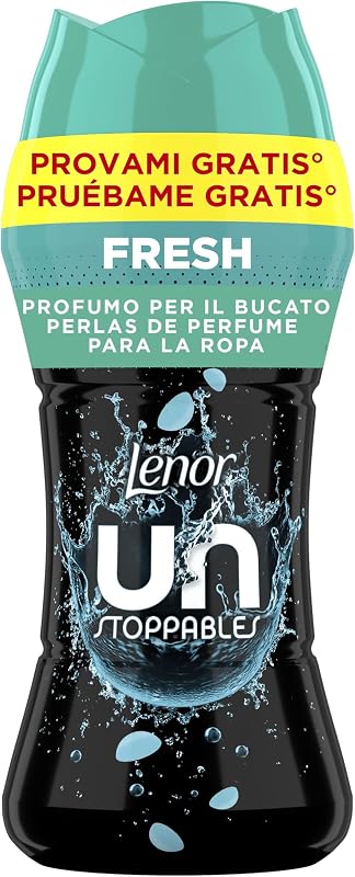 Lenor UNstoppables Perfume Pérolas para Roupas, 96 Lavagens (6 x 195g), Amaciante com Fragrância Fresca, Realçador de Frescura