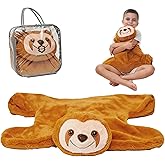 ODOXIA Weighted Lap Pad for Kids | Calming & Comforting | Weighted Lap Animal | Sloth Buddy | Sensory Weighted Animals | Weighted Lap Blanket for Sensory Needs | Carrying Bag Included | 5 Lbs