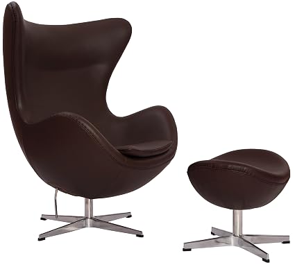 Amazoncom Mlfreg Arne Jacobsen Egg Chair Ottoman In Top Dark