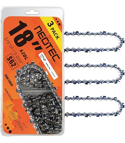 Amazon.com: 8TEN Full Chisel Chainsaw Chain 18 Inch .050 3/8 LP