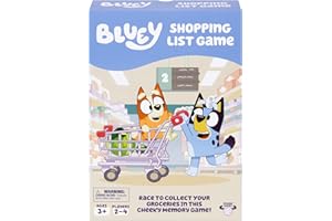 Bluey Shopping List Game, Join Bluey, Bingo, Bandit & Chilli On A Fun Supermarket Adventure, Race to Fill Your Trolley in Thi