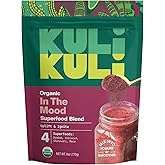 Kuli Kuli Mood Magic 6 oz Organic Uplifting Superfood Powder - Powerful Blend of Maca, Baobab, Hibiscus, and Cinnamon - Superfood powder blend for Mood, Stress Reduction, Cognitive Function