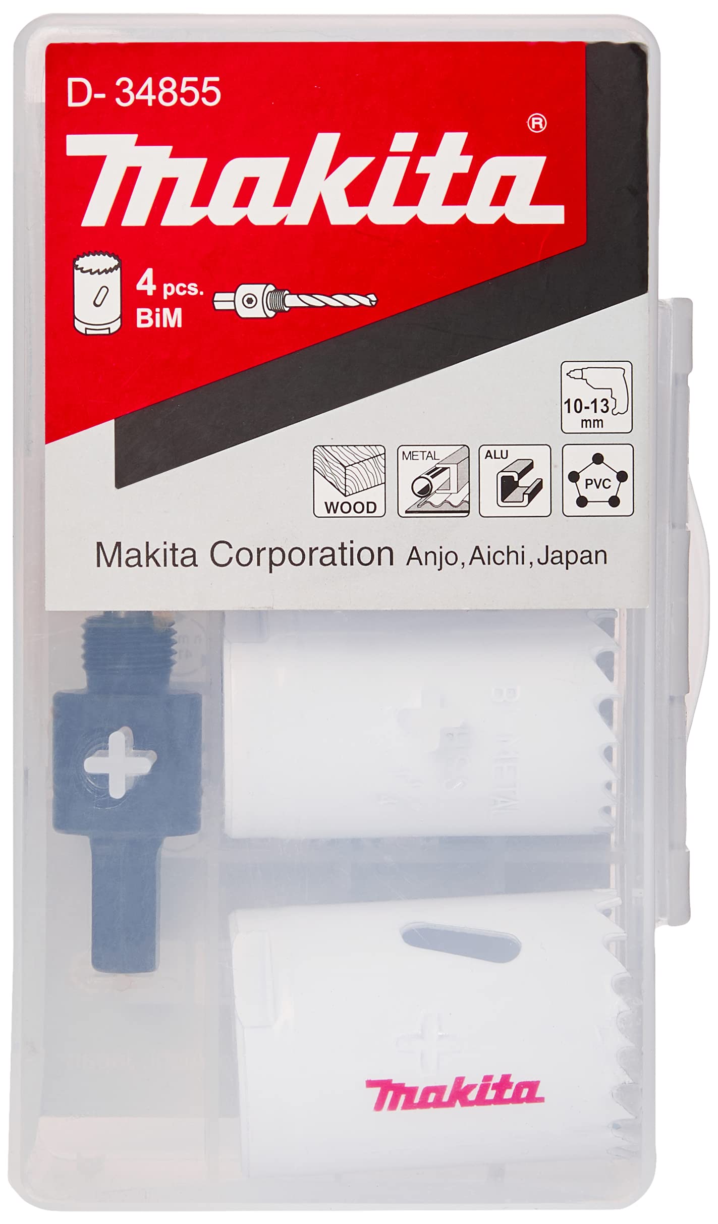 Makita D-34855 5 Piece BiM Holesaw kit