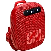 JBL Wind 3 FM Bluetooth Handlebar Speaker (Red)