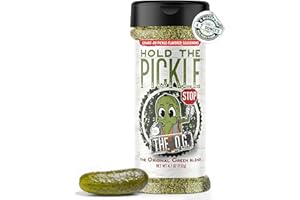 Hold The Pickle O.G. Dill Pickle Seasoning - Popcorn seasoning, Original Green Flavor Dill Pickles Seasoning for Cooking - Vegan, Non-GMO, Gluten Free, Kosher Certified, 4.7 Oz Shaker