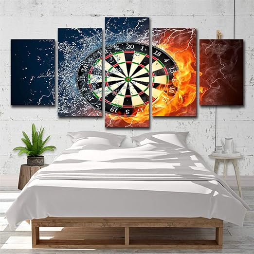 Guutop 5 Platos Dardos Objetivo De La Rueda Fuego Moderno