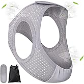 Forzacx Anti Snoring Chin Strap - Light Breathable Cpap Chin Strap Snoring Solution, Comfortable Chin Portion Widen Softer, Efficient Reduce Snoring, Adjustabl Sleep Chin Strap for Men Women - Grey
