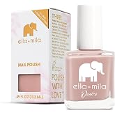 ella+mila Vegan Nail Polish - Quick Dry &amp; Chip Resistant (Desert Suede) | 17-free vegan nail lacquer; cruelty-free &amp; gluten-free; high-shine color for an at-home manicure; 0.45 fl oz brush-on