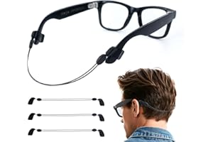 HIBLOKS 3Pcs Adjustable Eyeglass Strap for Ray-Ban Meta Wayfarer/Skyler/Headliner & Gen 2 and Oakley Meta HSTN Accessories, 15 Inch No Tail Eyewear String Holder Compatible with Meta Smart Sunglasses