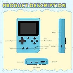 Retro Gaming Console, Portable Video Game Console
