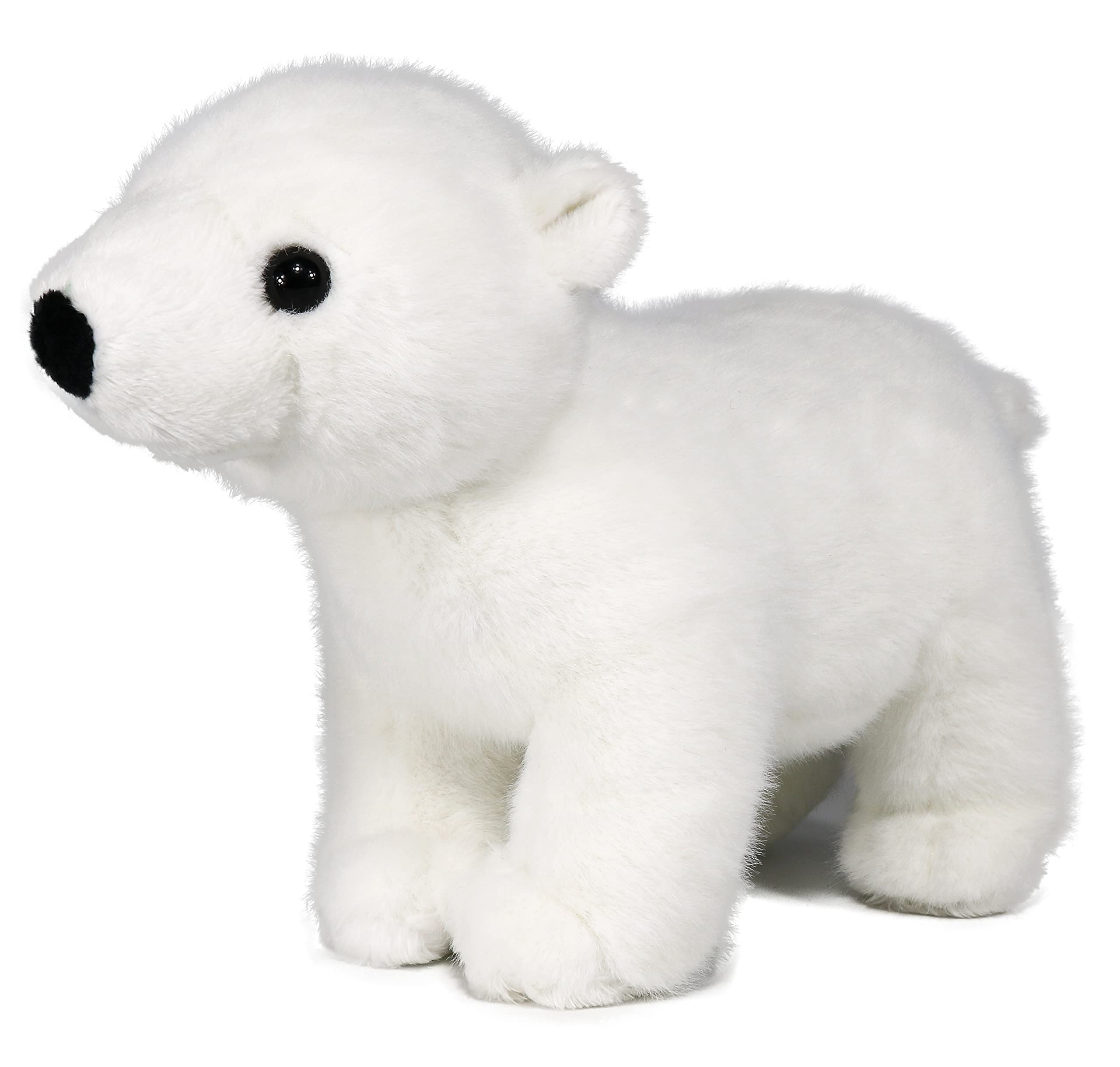 Lifelike Baby Polar Bear Stuffed Animal Plush Toy 22cm Length