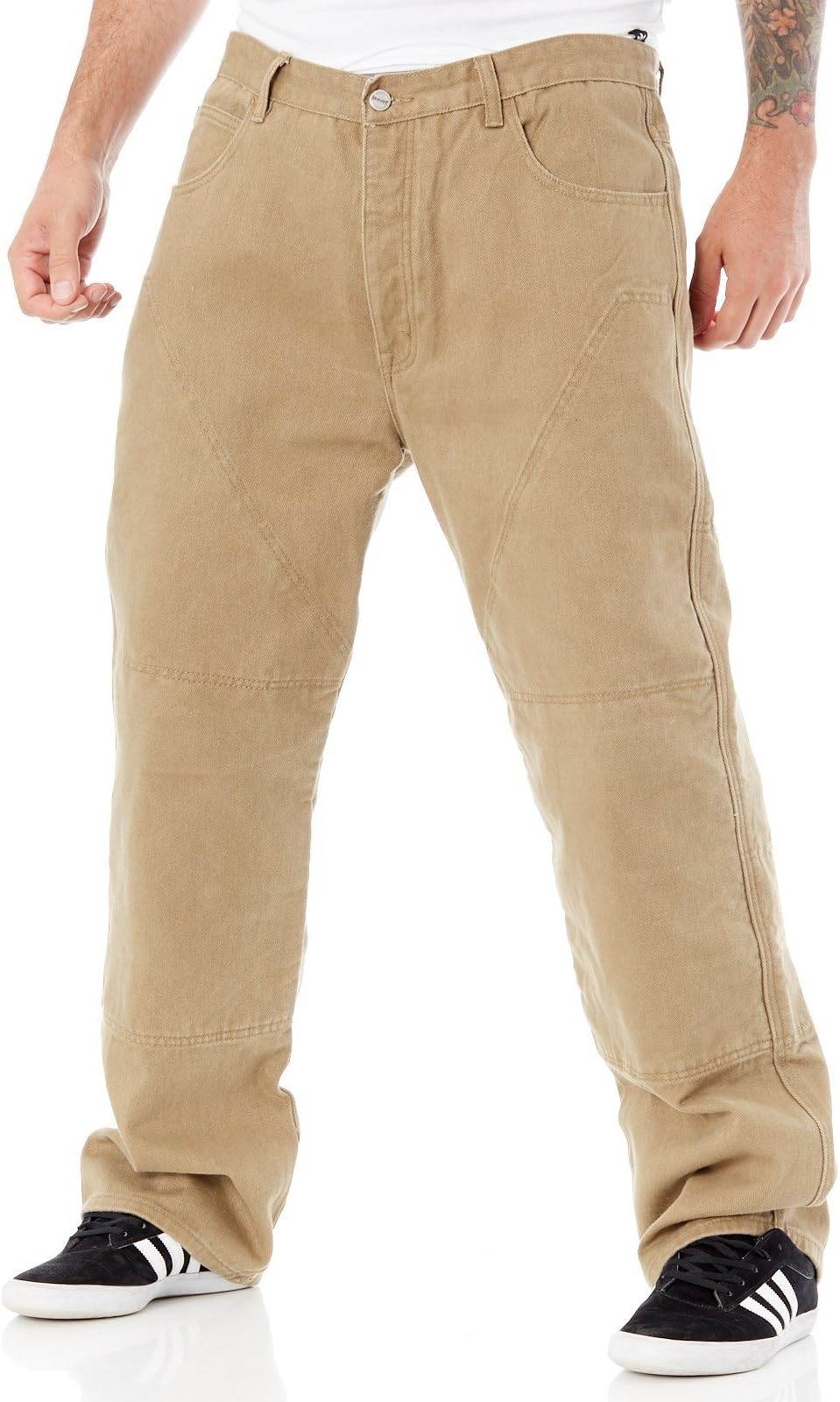 Hornee Sand Sa-M36 Short Motorcycle Pants (38" Waist, Brown)