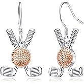 925 Sterling Silver Baseball/Football/Basketball/Volleyball Earrings Ball Hoop Earrings Cool Sports Earrings Jewelry Gifts for Women Girls Sensitive Ears