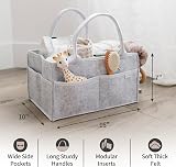 PUTSKA Baby Nappy Organizer Caddy Extra Large Grey Nursery Storage view 3