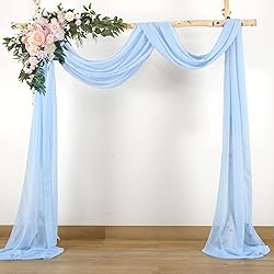 PARTISKY Wedding Arch Draping Fabric, 2 Panels 18FT