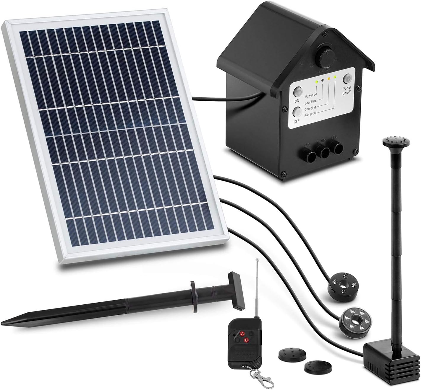 amazon solar powered pond pumps
