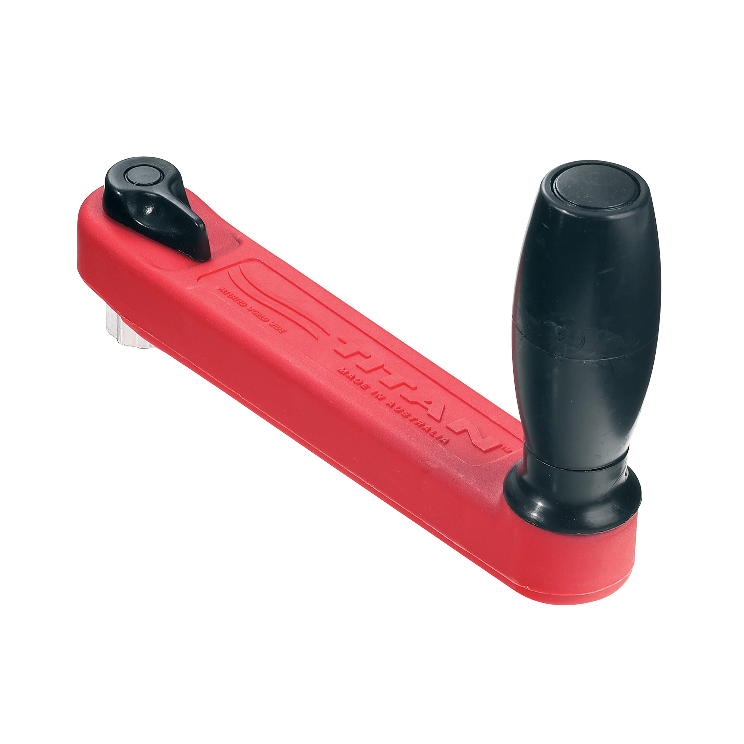 Lewmar® 8" Single Grip Winch Handle, Locking, Red with Black Grip