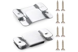 SONGTIY 4PCS Sectional Couch Connectors Furniture Connector, Premium Metal Sofa Interlocking Sofa Connector Bracket with Screws, Suitable for Loveseat