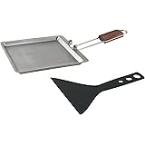Stainless Raclette/Cheese Melting Pan with Scraper
