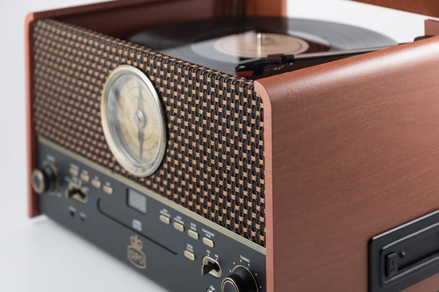 GPO Chesterton Record Player, CD Player, USB, FM Radio, Cassette Player