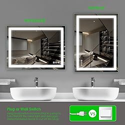 Beelux 24" x 32"LED Bathroom Mirror with Light for