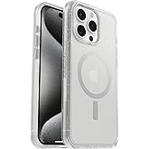 OtterBox Symmetry+ Case for iPhone 15 Pro Max, Stardust - Slim Protective Phone Case, Shockproof Wireless Charging, Drop Proof Rugged, Anti-Scratch Magnetic Compatible Hard Shell