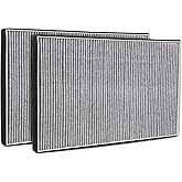 Forccord Cabin Air Filter External Fits for Tesla Model X 2015 2016 2017 2018 2019 2020 Intake filter Upgrade Activated Carbon Replacement 1045566-00-H 1045566-00-G Car Accessories